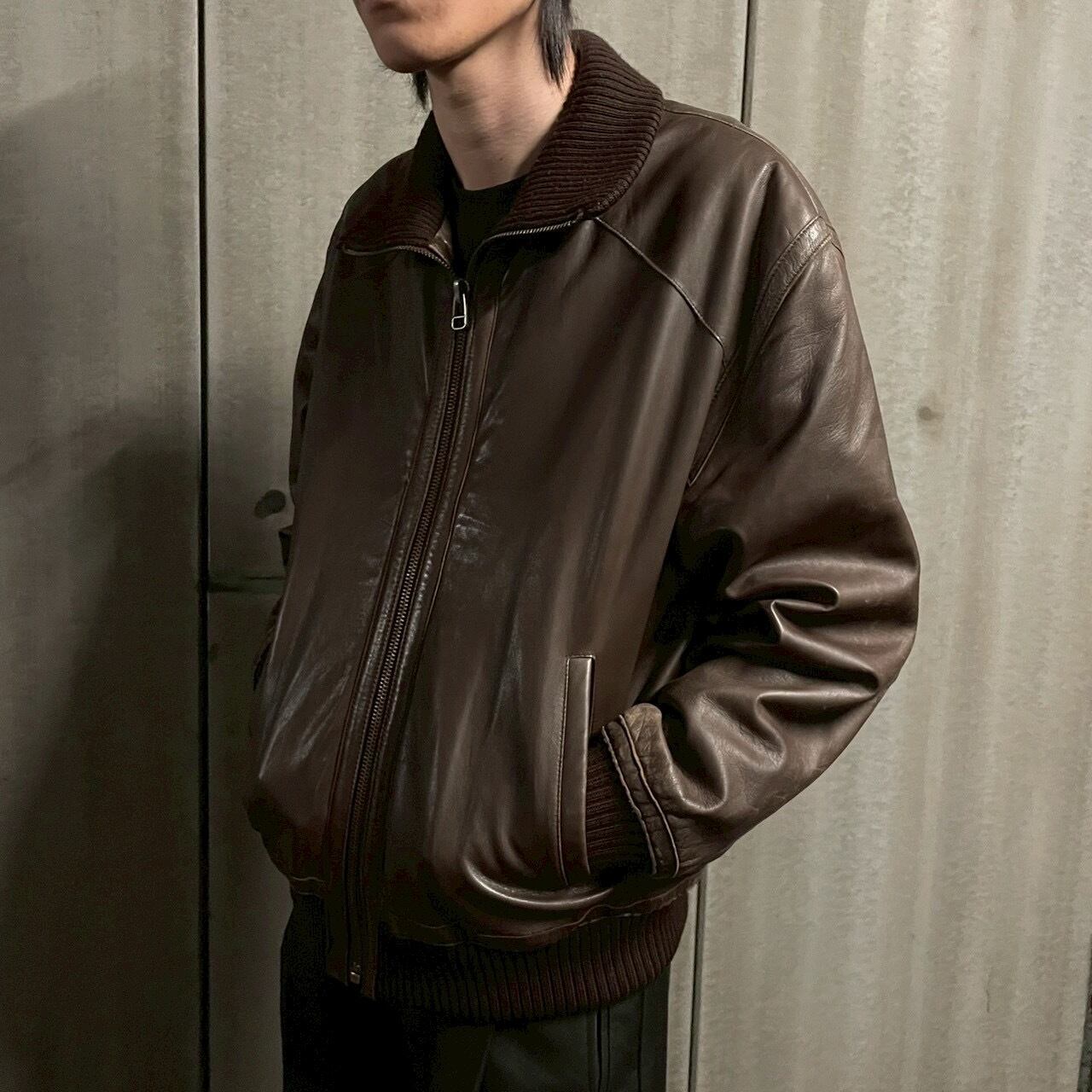 SERRA by TORRAS 〗Sheepskin Knit Collar Blouson | PAY ID