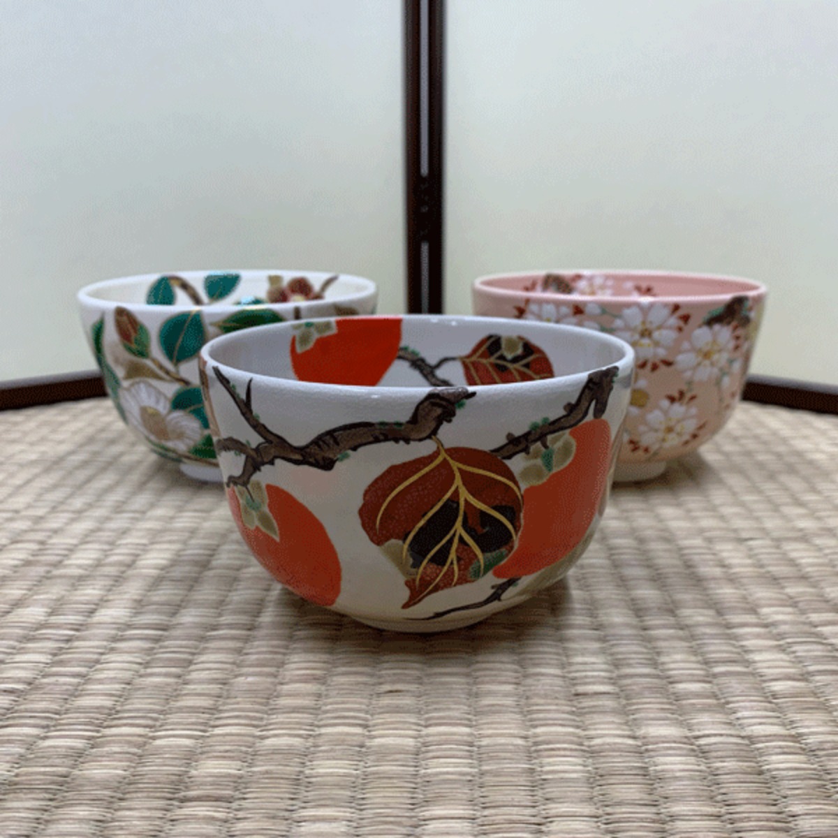 訳あり 清水焼 よみがえら 犬張り子柄抹茶茶碗 食器