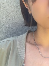 ミニビーズチェーンネックレス