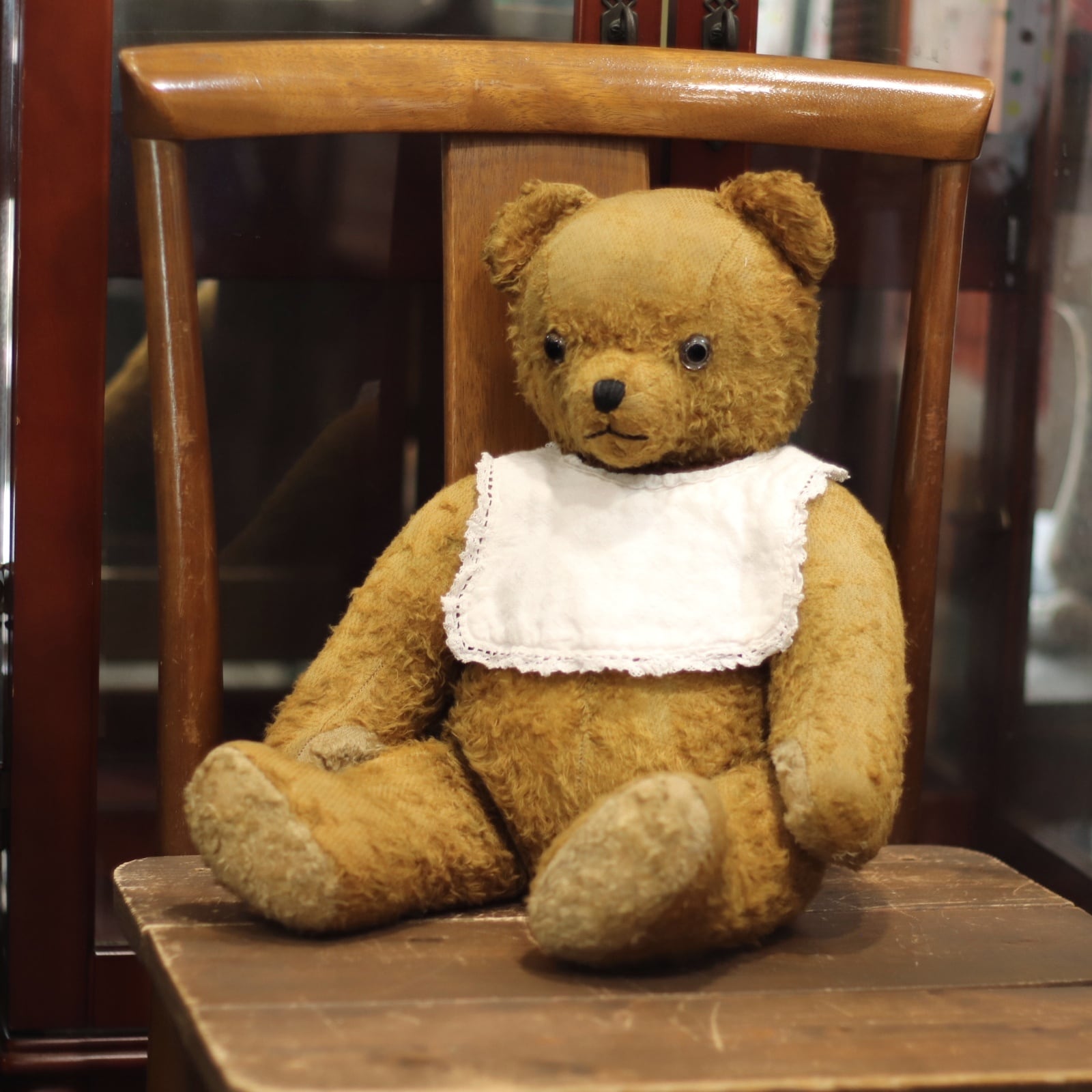 1920年代 ドイツ アンティークベア テディベア 50cm/愛されすぎた 