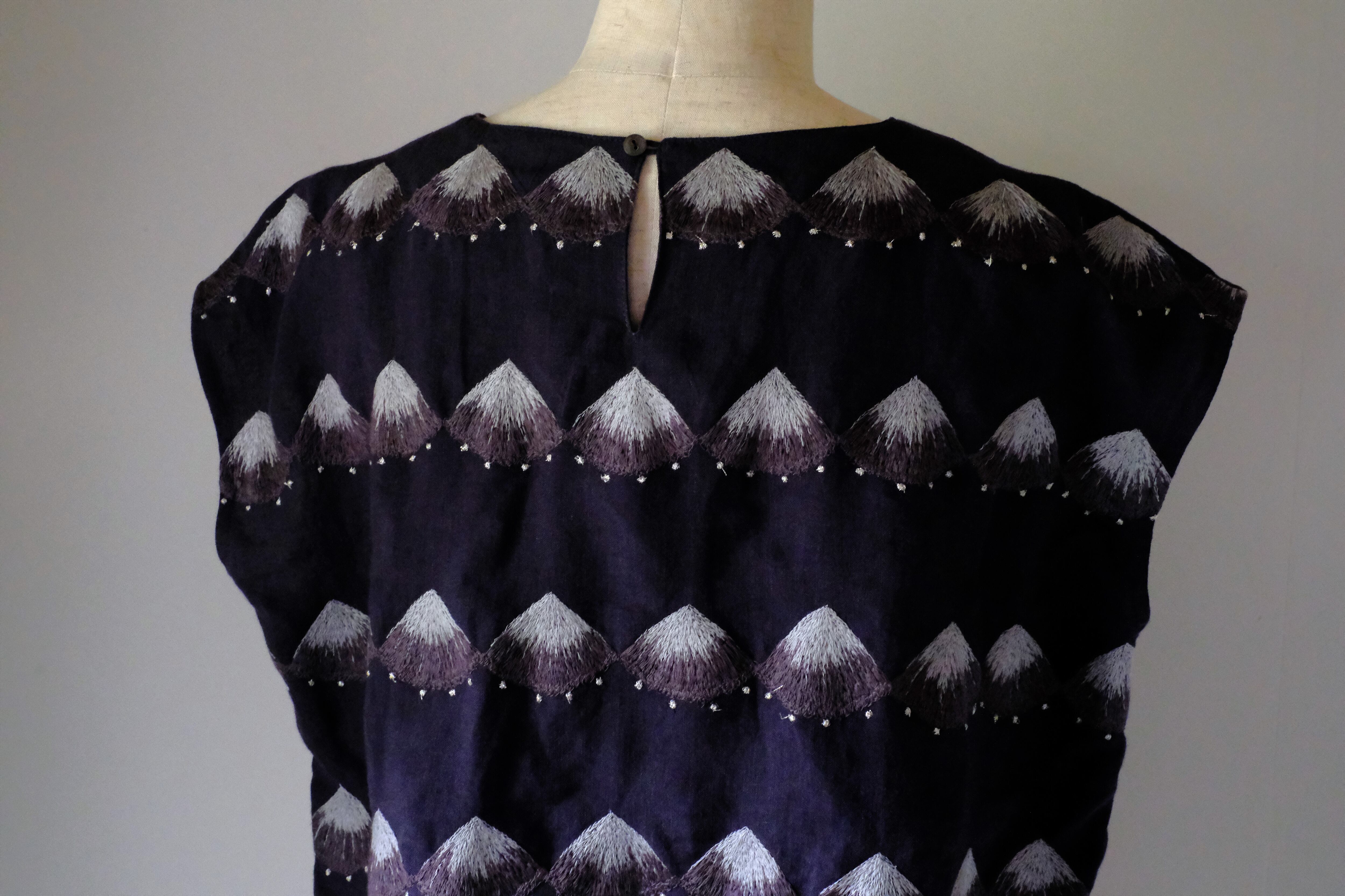 ノースリーブカットソー　cl-127(ネイビー)