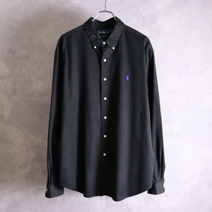 Ralph Lauren all black blue logo shirt