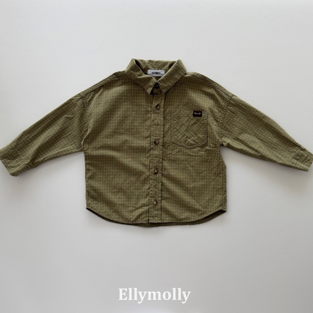 【取寄/韓国直送】Elly molly メゾンチェックシャツ|秋服|韓国子供服|26/AT