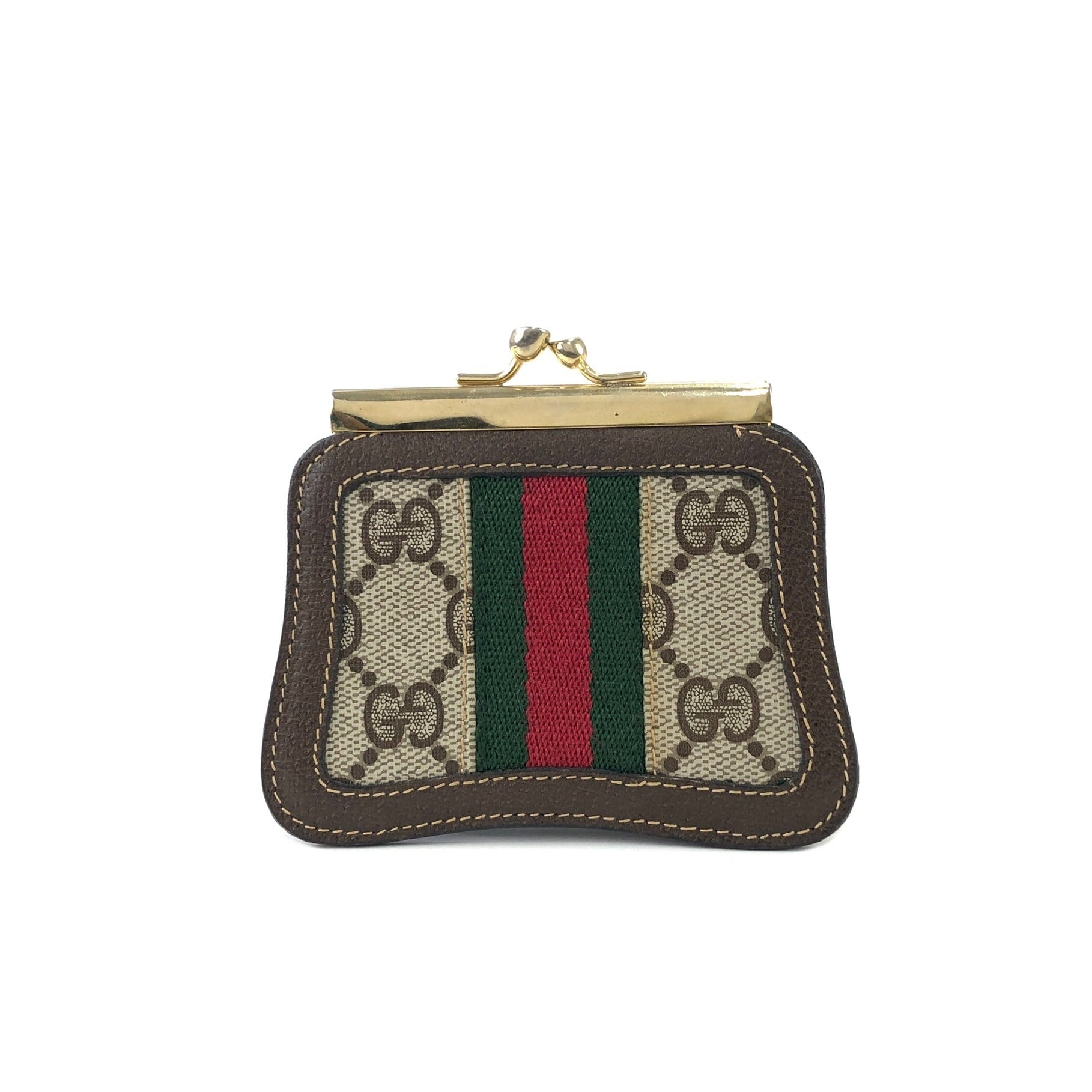 ☆お求めやすく価格改定☆ GUCCI オールドグッチ GGスプリーム がま口