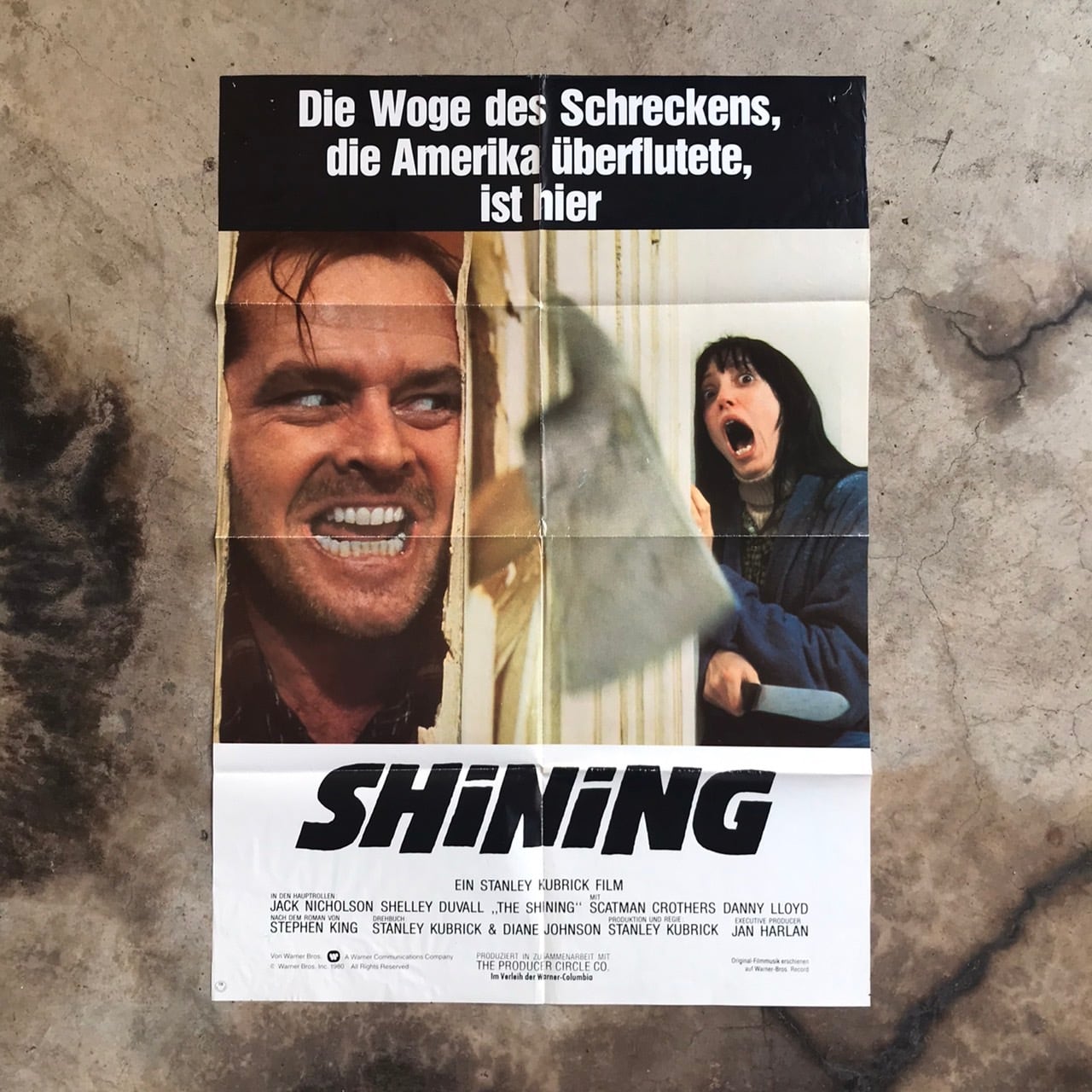 1980「The Shining」ドイツ版映画ポスター