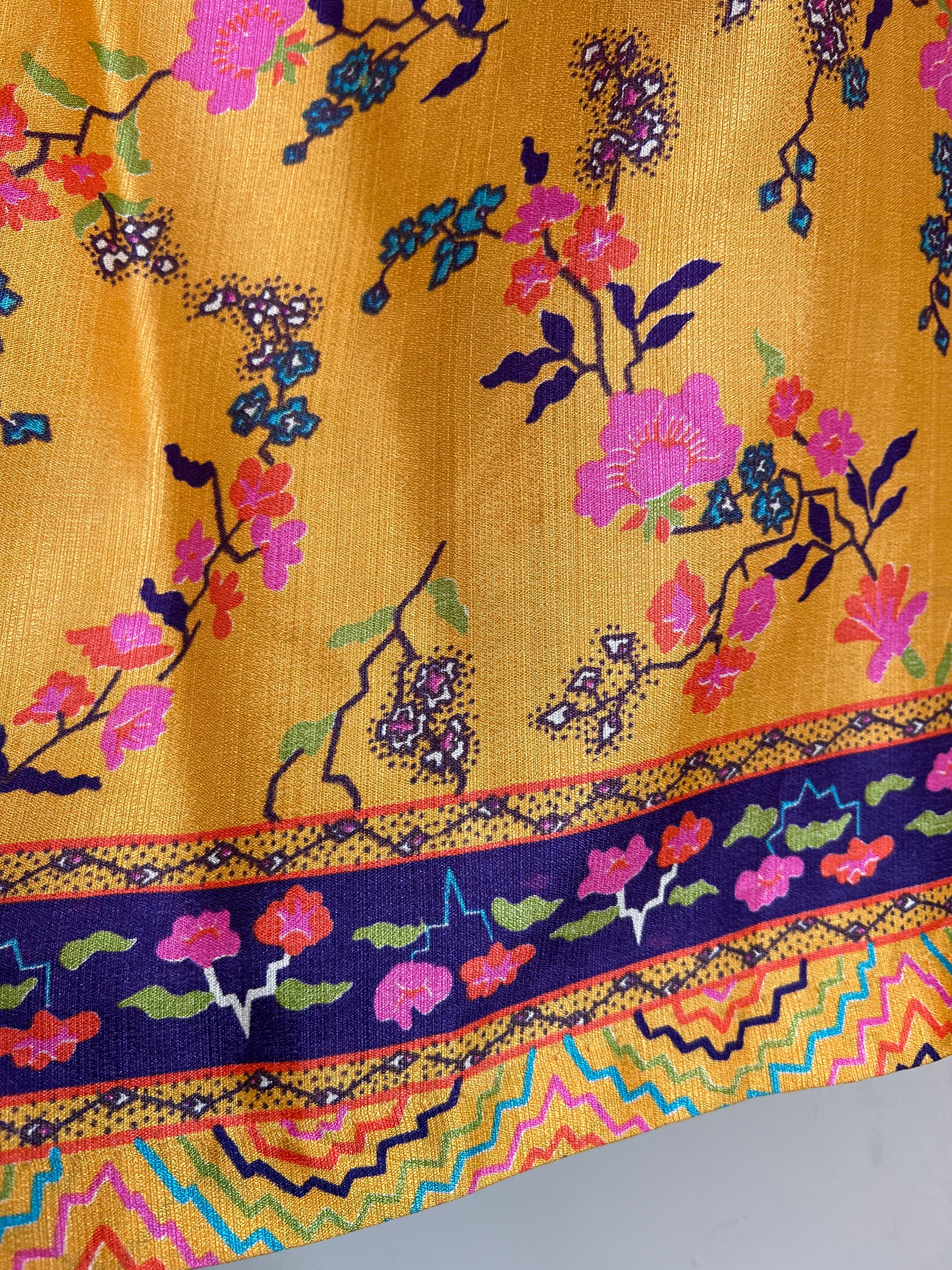 vintage 70s カラフル ロングスカート vintage 70s カラフル ロングスカート vintage 70s カラフル ロング