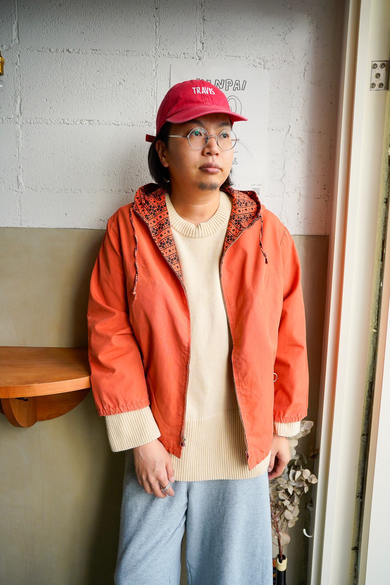 【1970-80s】"Made in Germany" Cotton 100% Alpine Smock Reversible / 6-373