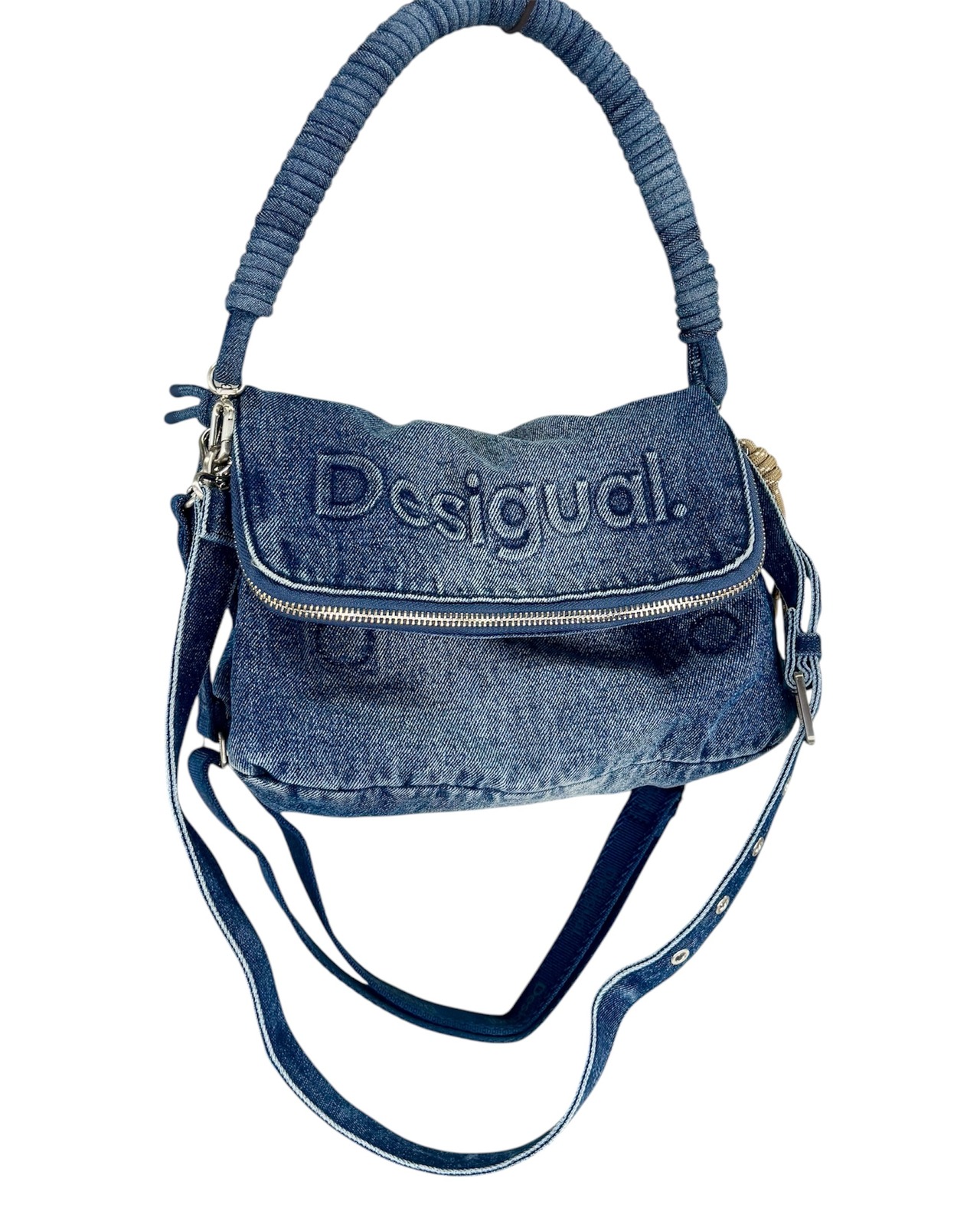 【Desigual】3Dロゴデニムバッグ
