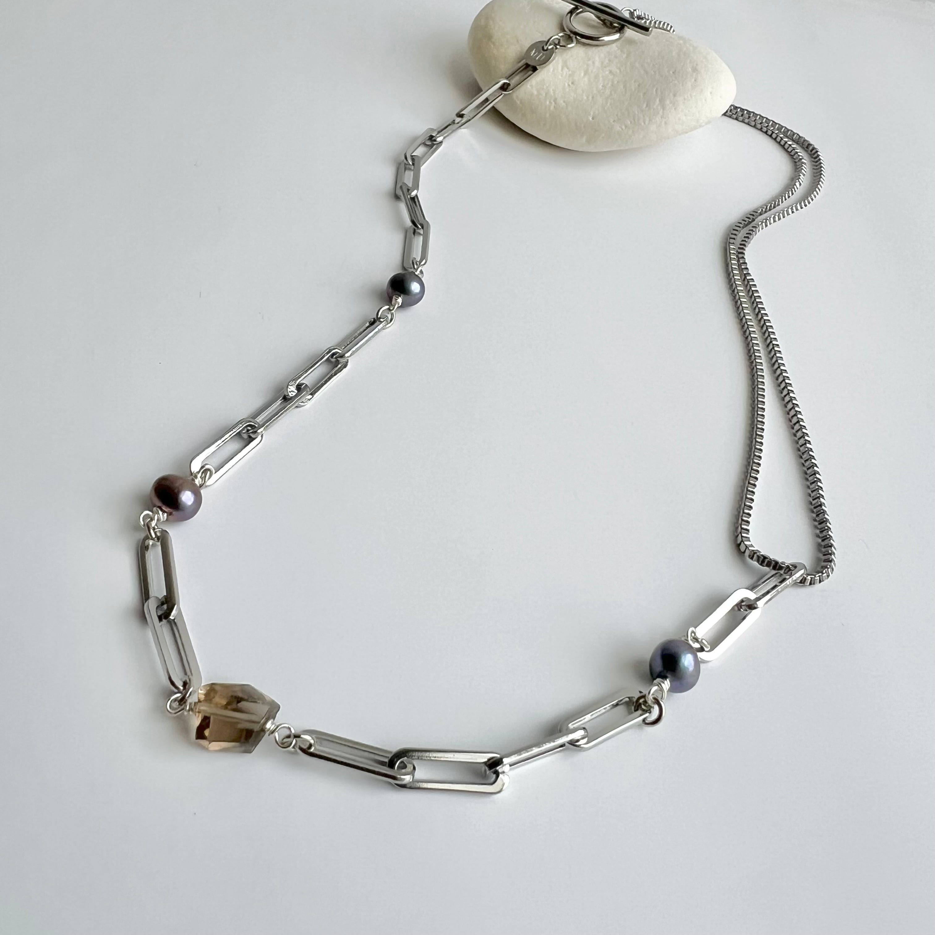 家入レオさま着用// ケーブルボックスMIXネックレス | Handmade