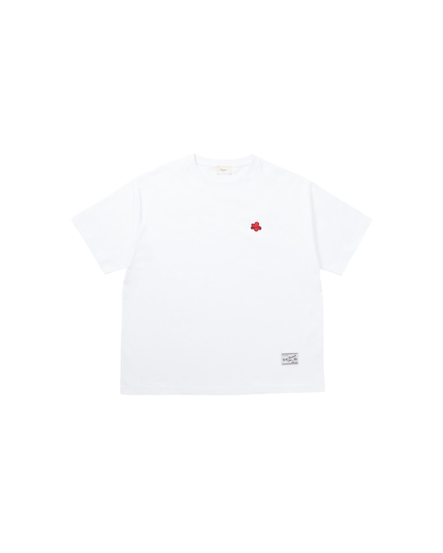 【#Re:room】FLOWER ICON WAPPEN T-SHIRTS［REC891］