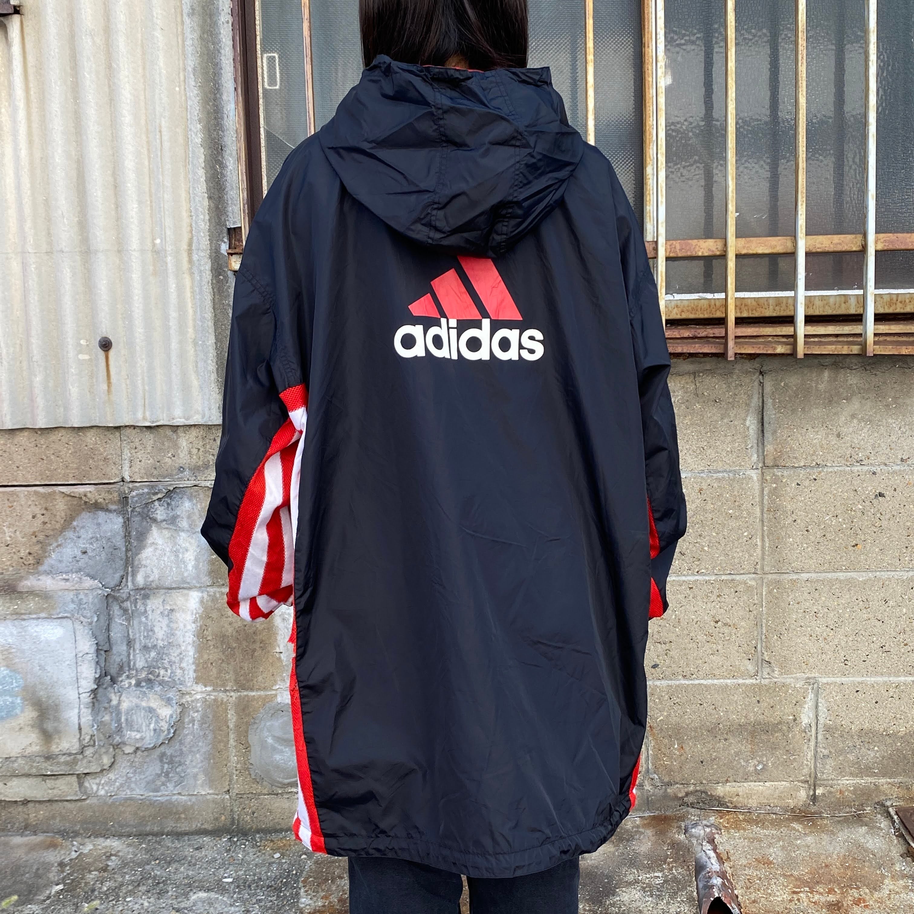 adidas アディダス　ベンチコート　Mサイズ　90年代物　ビンテージ