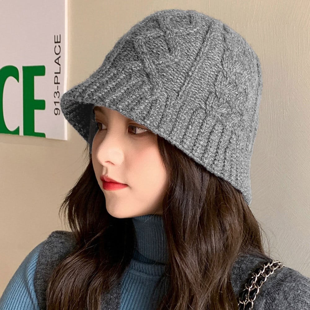 ニット バケットハット レディース 秋冬 ニット帽 かわいい 大人 おしゃれ きれいめ カジュアル ざっくり編み 帽子 防寒 暖かい 大人可愛い 大人女子