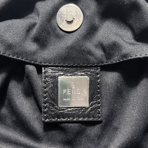 FENDI black jersey tote bag
