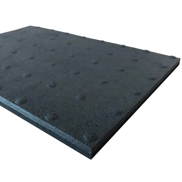 疲労軽減ゴムマット 1枚 ブラック 厚み10mm×500mm×500mm (ゴム製)立ち仕事対策、腰痛対策、滑り止め機能、適度な弾力性