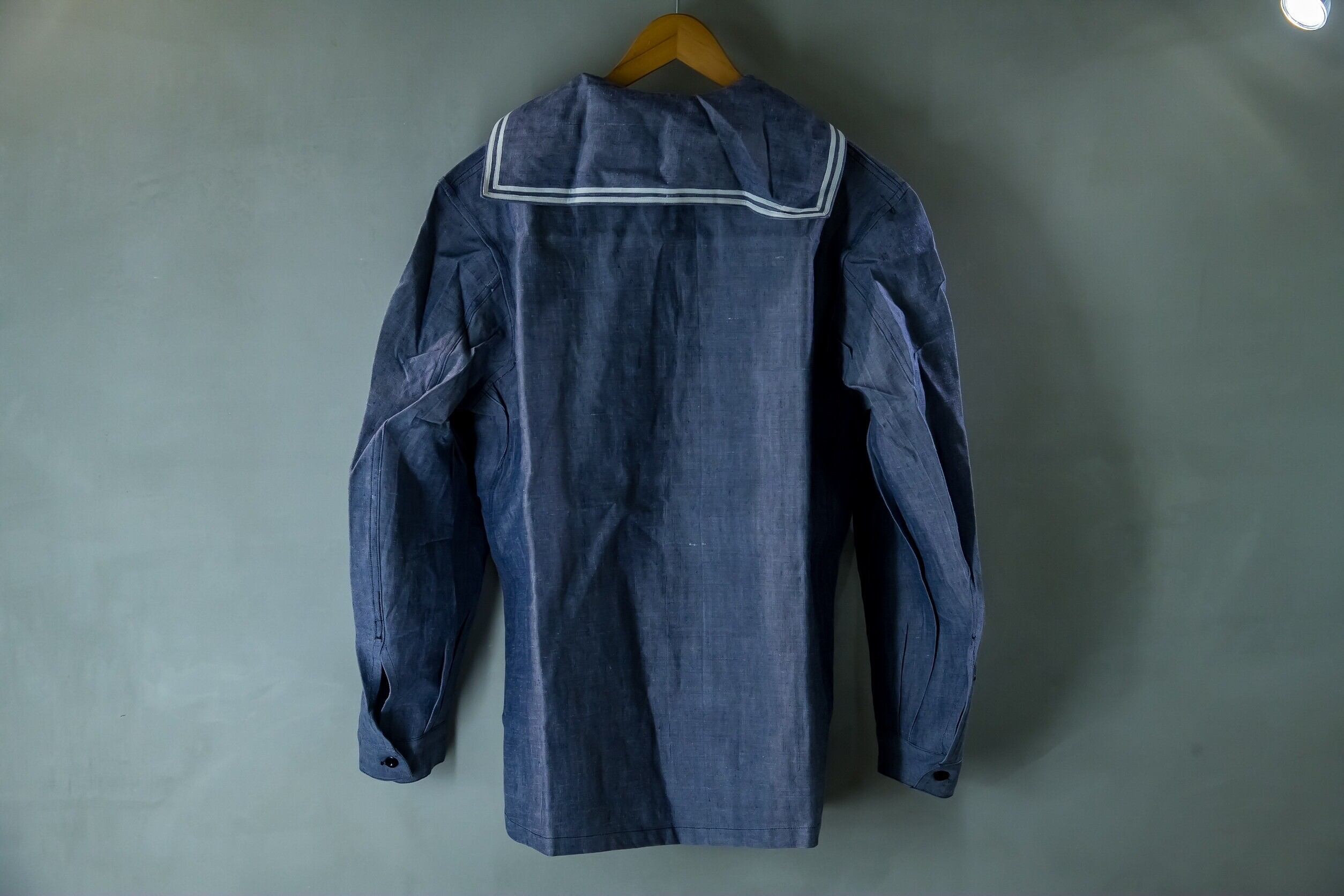 VINTAGE DEADSTOCKフランス軍リネンセーラーシャツ | NOUVEL des HIOC