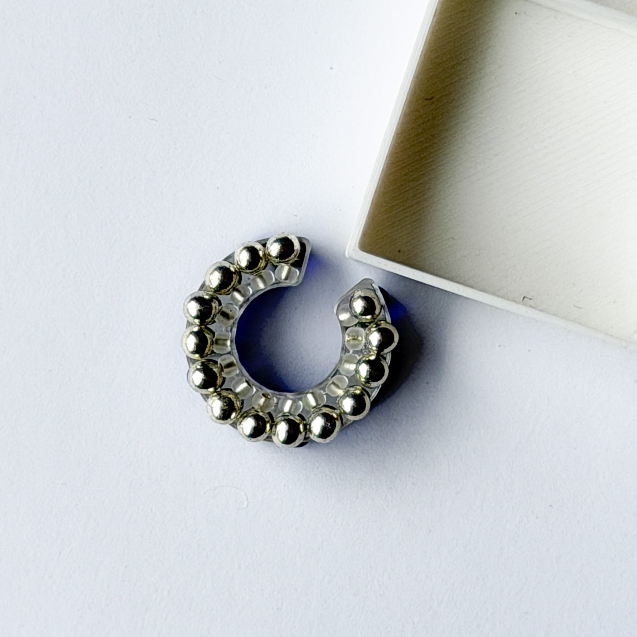 puzzle ring ear cuff 'bicolor' [12]