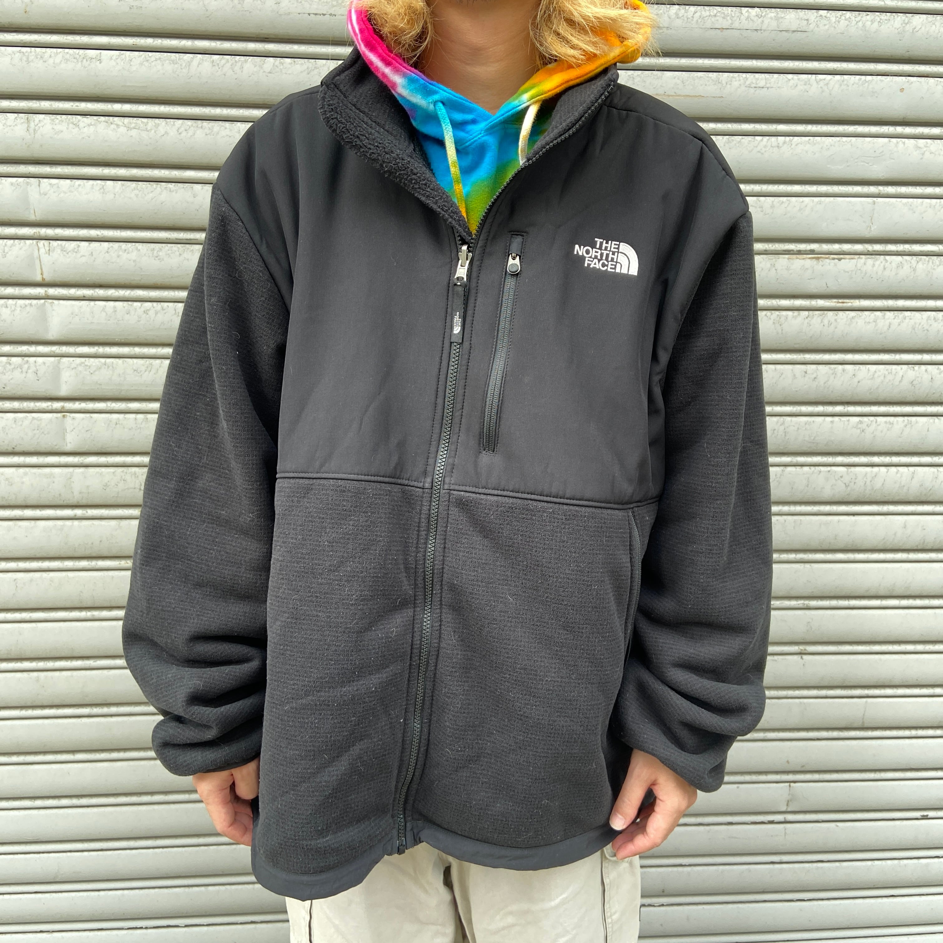 THE NORTH FACE フリースジャケット　ワンポイントロゴ　黒　XXL | 古着屋 Uan powered by BASE