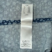 【LOUIS VUITTON】ルイヴィトン 草間彌生 インフィニティドット デニムシャツ Yayoi Kusama Infinity Dots  インディゴブルー コットン 正規品