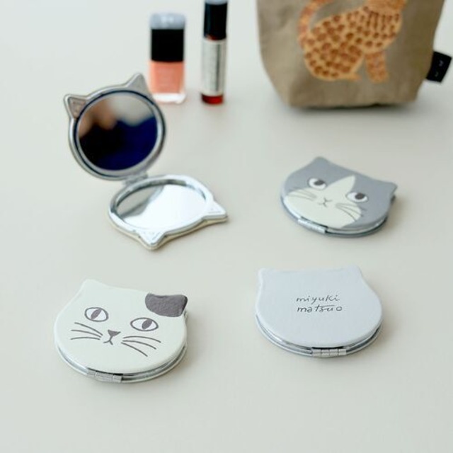 コンパクトミラー｜ベージュ【松尾ミユキ】