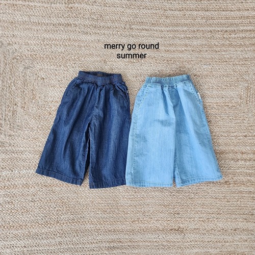 merry go round［取寄］(dark blue) denim tong pants 26summer