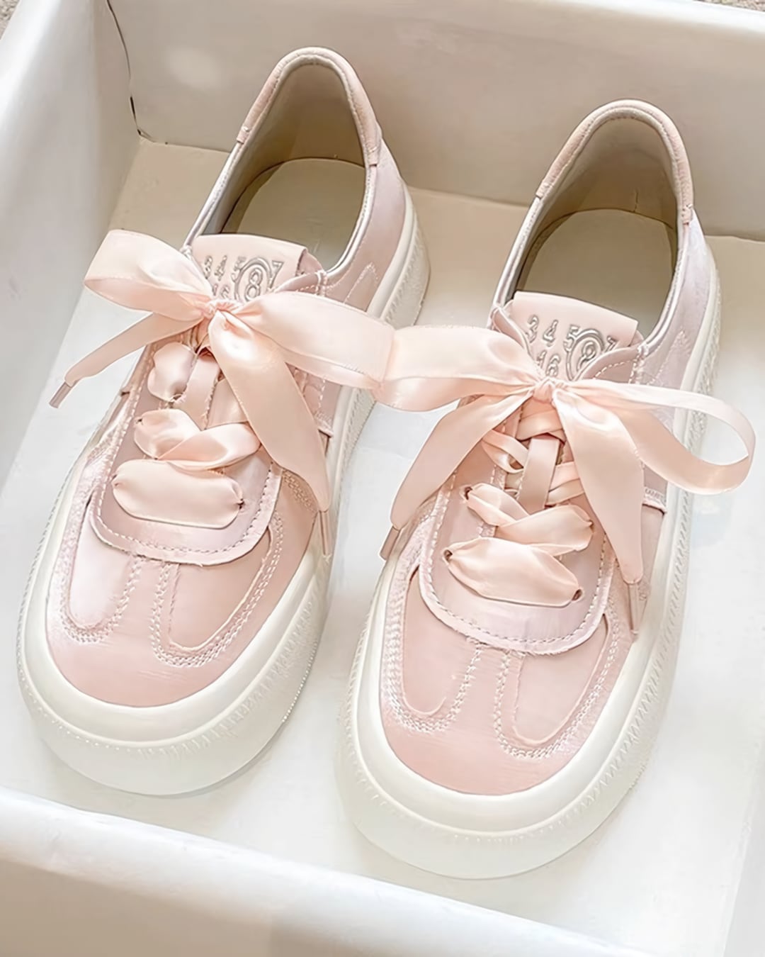 サテンナンバーレースアップスニーカー(3 colors) 25WP06081