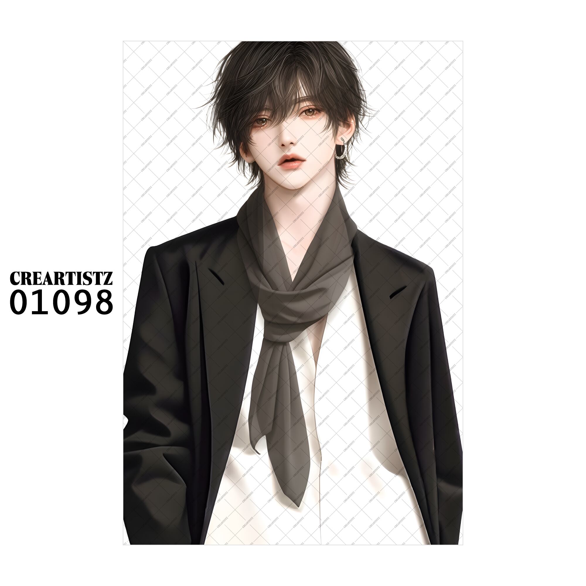 01098 ボーイ クール オリジナル ペーパー/ステッカー 4枚セット CREARTISTZ