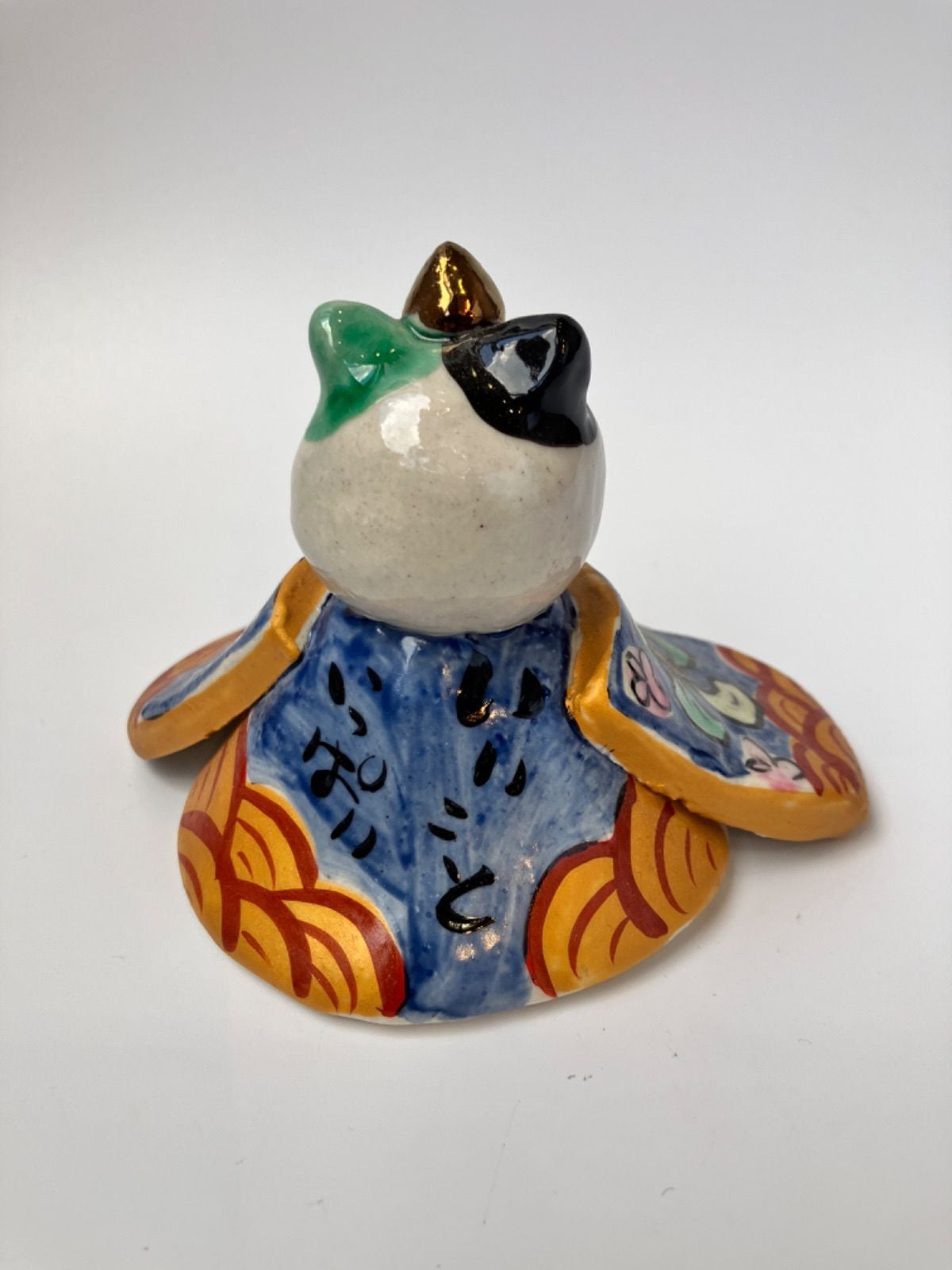 夕立窯】 おひなさまの猫 置物 - 希少な受注生産品 - 手作り陶器 猫