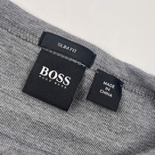 BOSS ヒューゴボス SLIM FIT 長袖シャツ トレーナー M/グレー メンズ