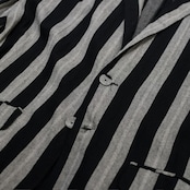 cotton stripe easy tailored jacket