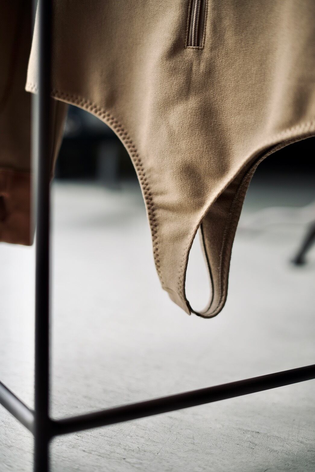 FUMIKA_UCHIDA / FRENCH TERRY HALF-ZIP BODYSUIT ( SAGE, MOCHA