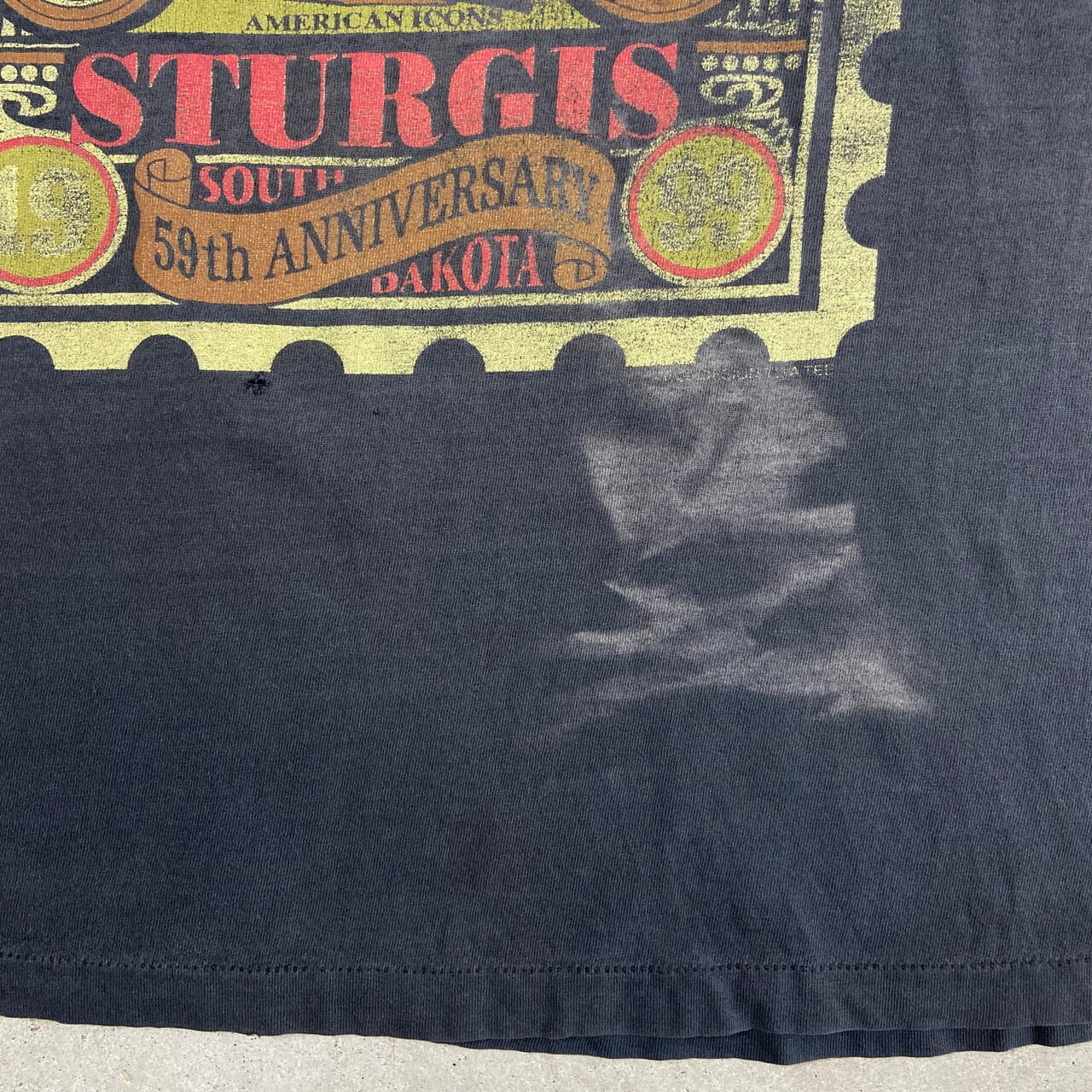 90年代 STURGIS BLACK HILLS RALLY サンフェード 両面プリント Tシャツ