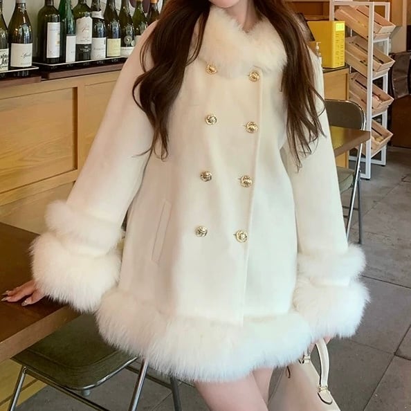 【冬のときめきを閉じ込めた】ジュリエットファーコート C262