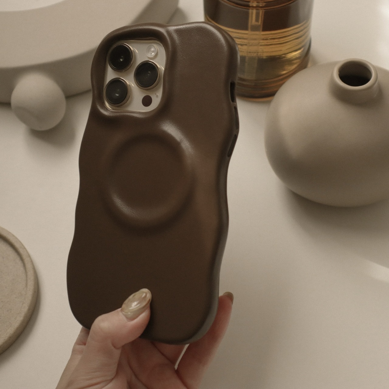 ［ phone case ］melty leather(mag)