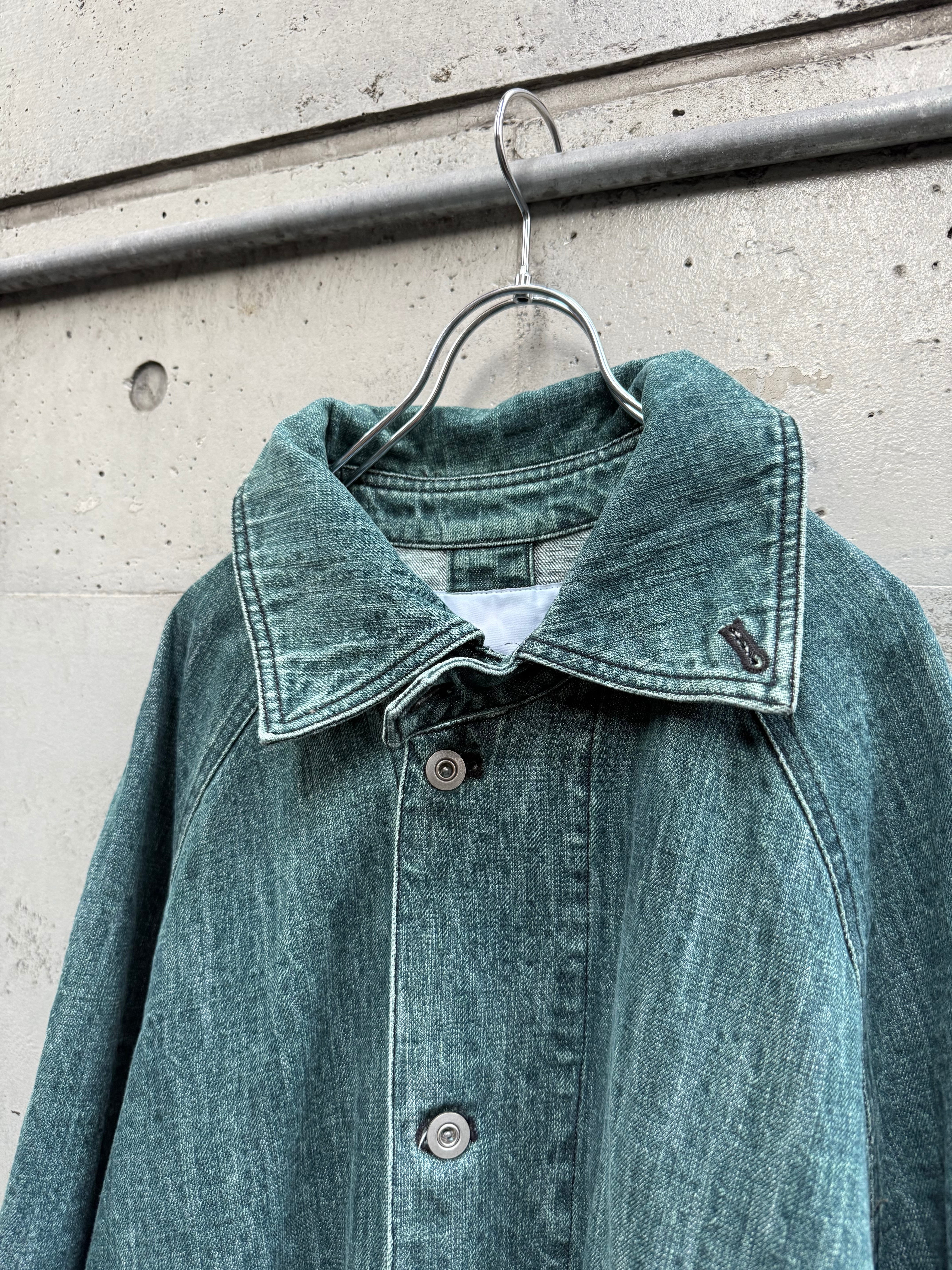 VOAAOV』 RANDOM CRUNCH DENIM Long Coat / used | SUKIKIRAI