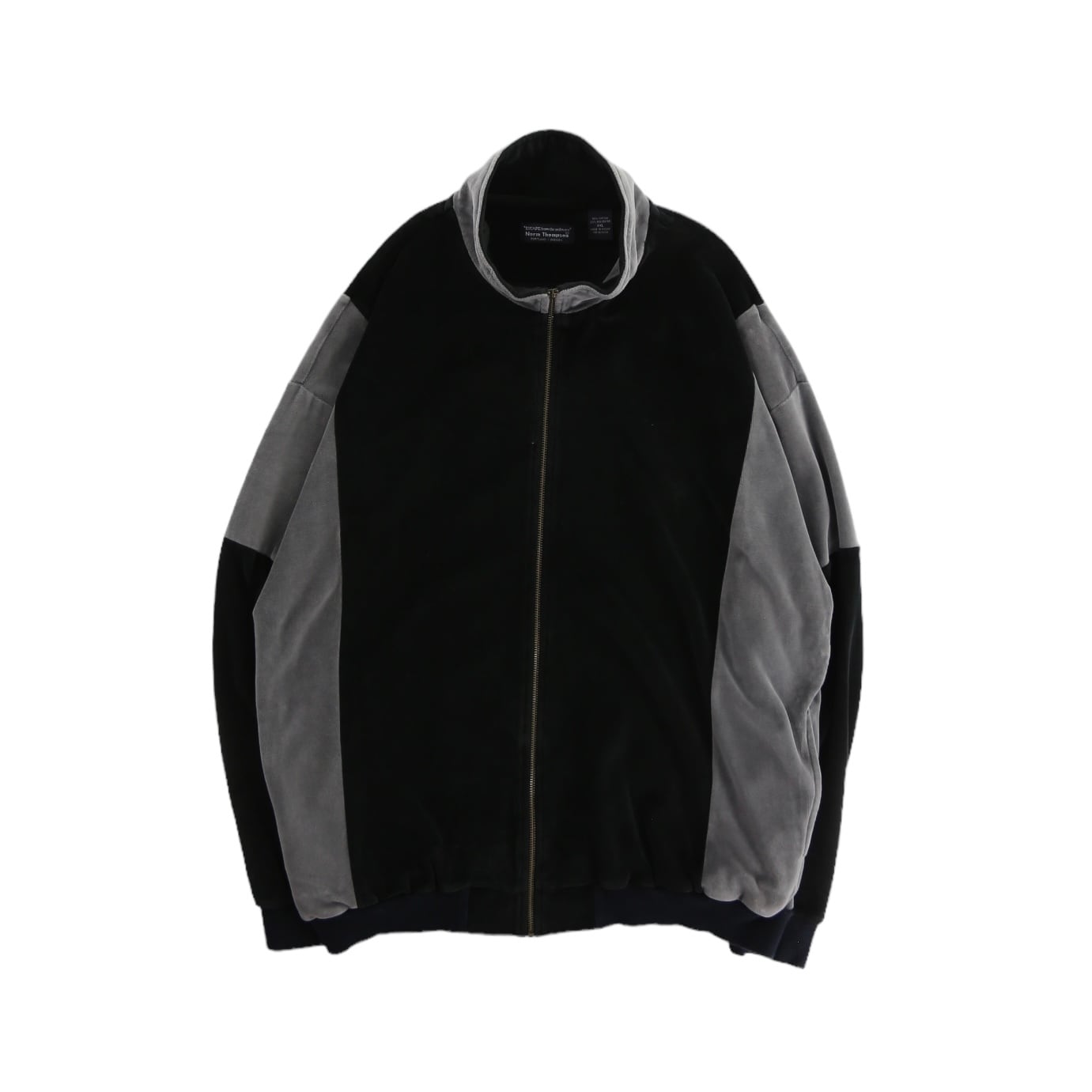 【COUOTSU】Norm Thompson over sized velor track jacket made in macau -378-