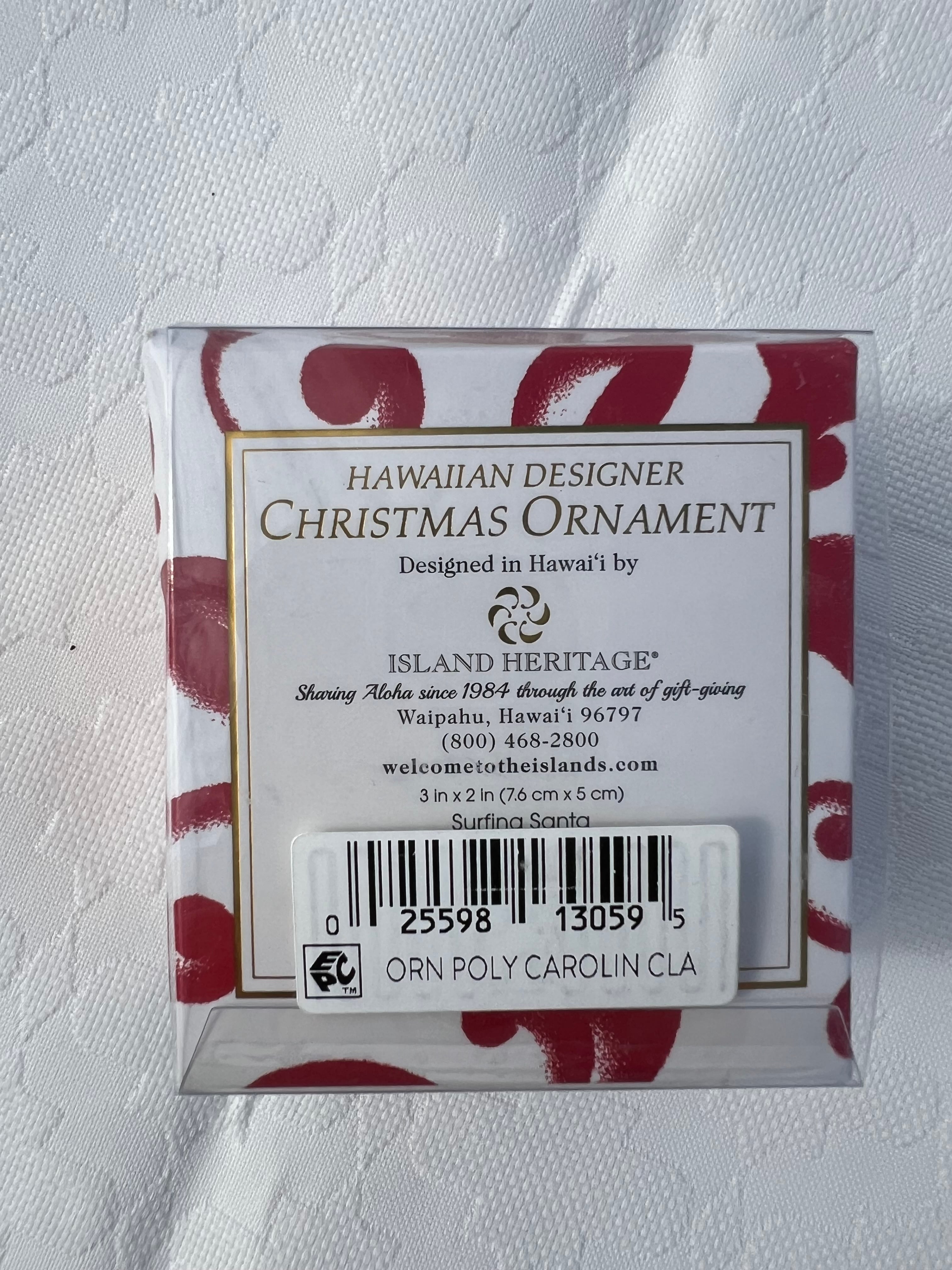 限定品】1点もの ハワイ クリスマスオーナメント サンタ ハワイアン