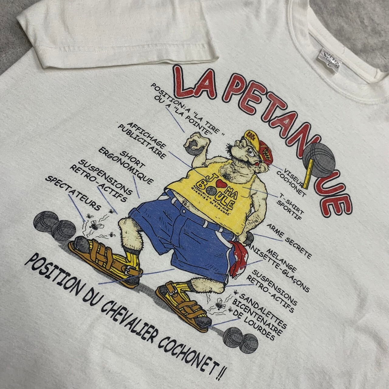 90s ユーロヴィンテージ ファニー tシャツ L 古着 古着屋 埼玉 