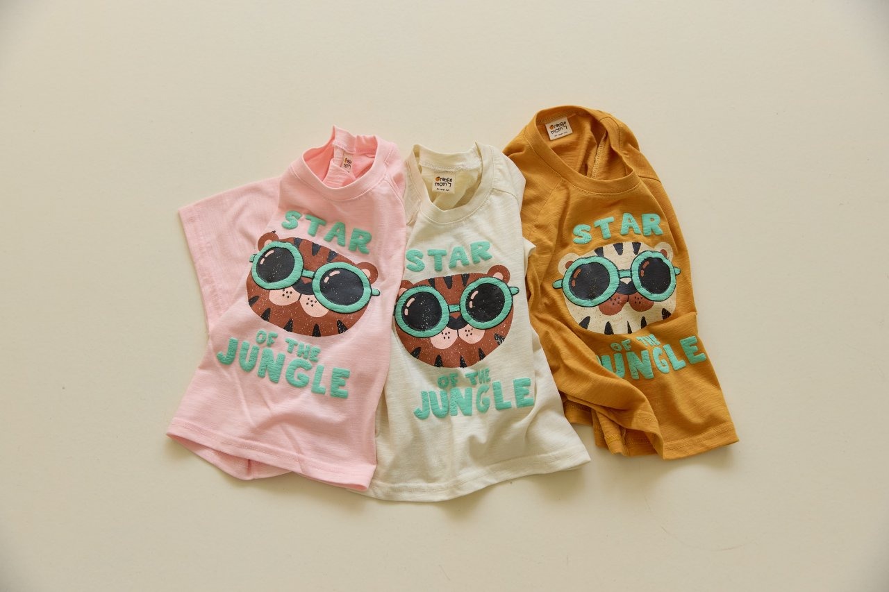 [Orangemom] Foam glasses tiger T-shirt Shirt / [오렌지맘] 발포안경호랑이티셔츠
