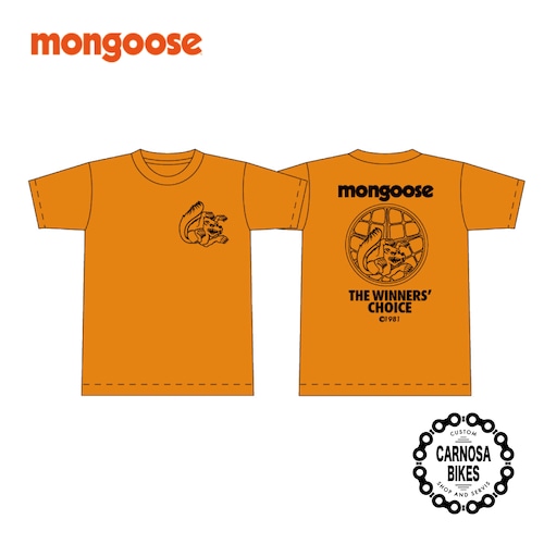 【Mongoose】THE WINNER'S CHOICE [ウィナーズチョイス] Tシャツ Orange/Black-Logo