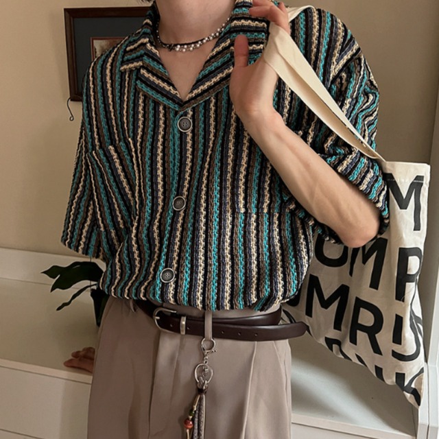 Heritage Vertical Stripe Shirt(LMU0316)