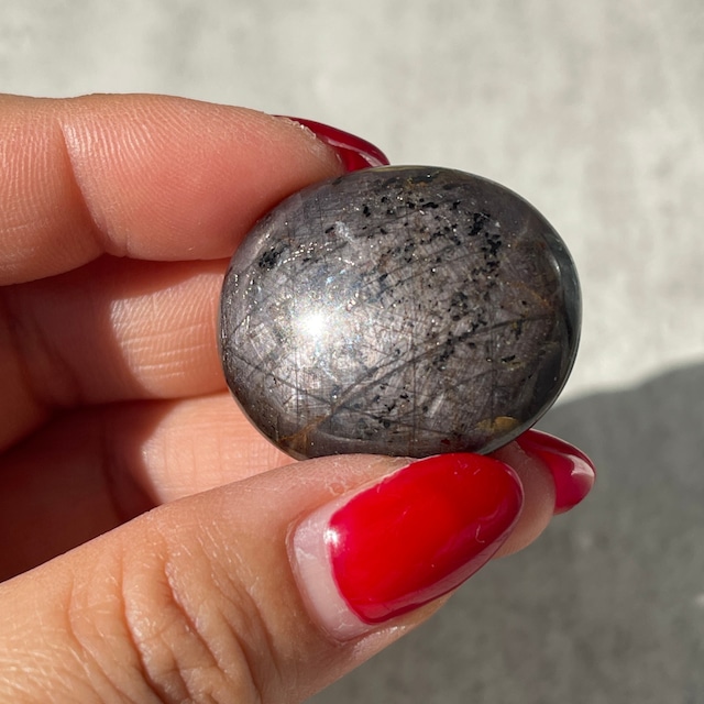 【スコレサイト×スティルバイト】パームストーン｜握り石｜鉱物 天然石 パワーストーン