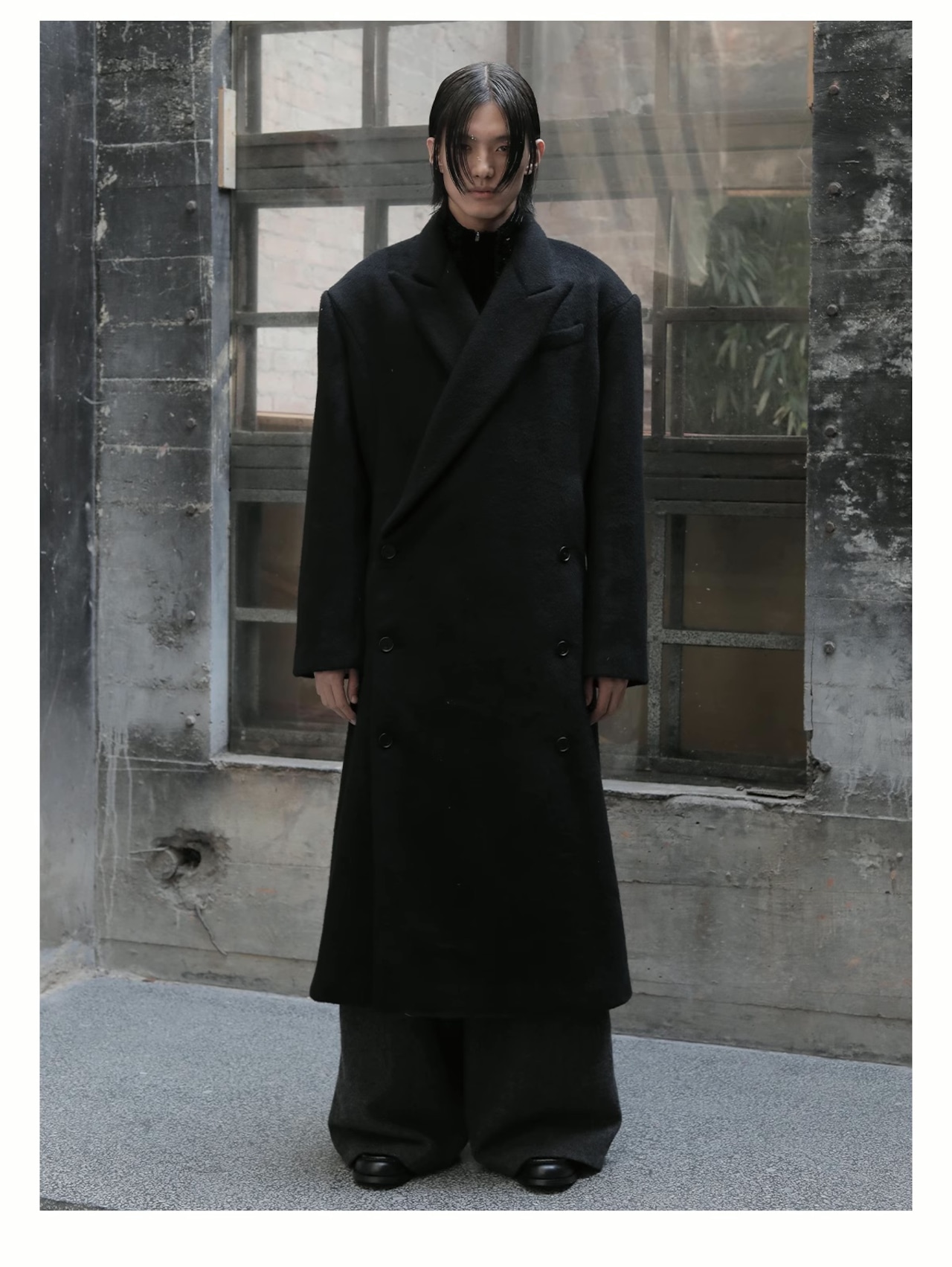 "Premium Wool Overcoat"