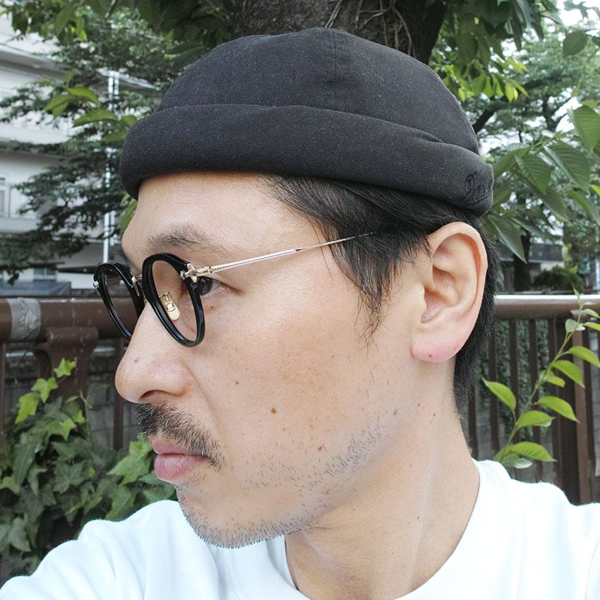 EYEVAN / E-0508 / PBKG ピアノブラック-ゴールド メガネ クラウン
