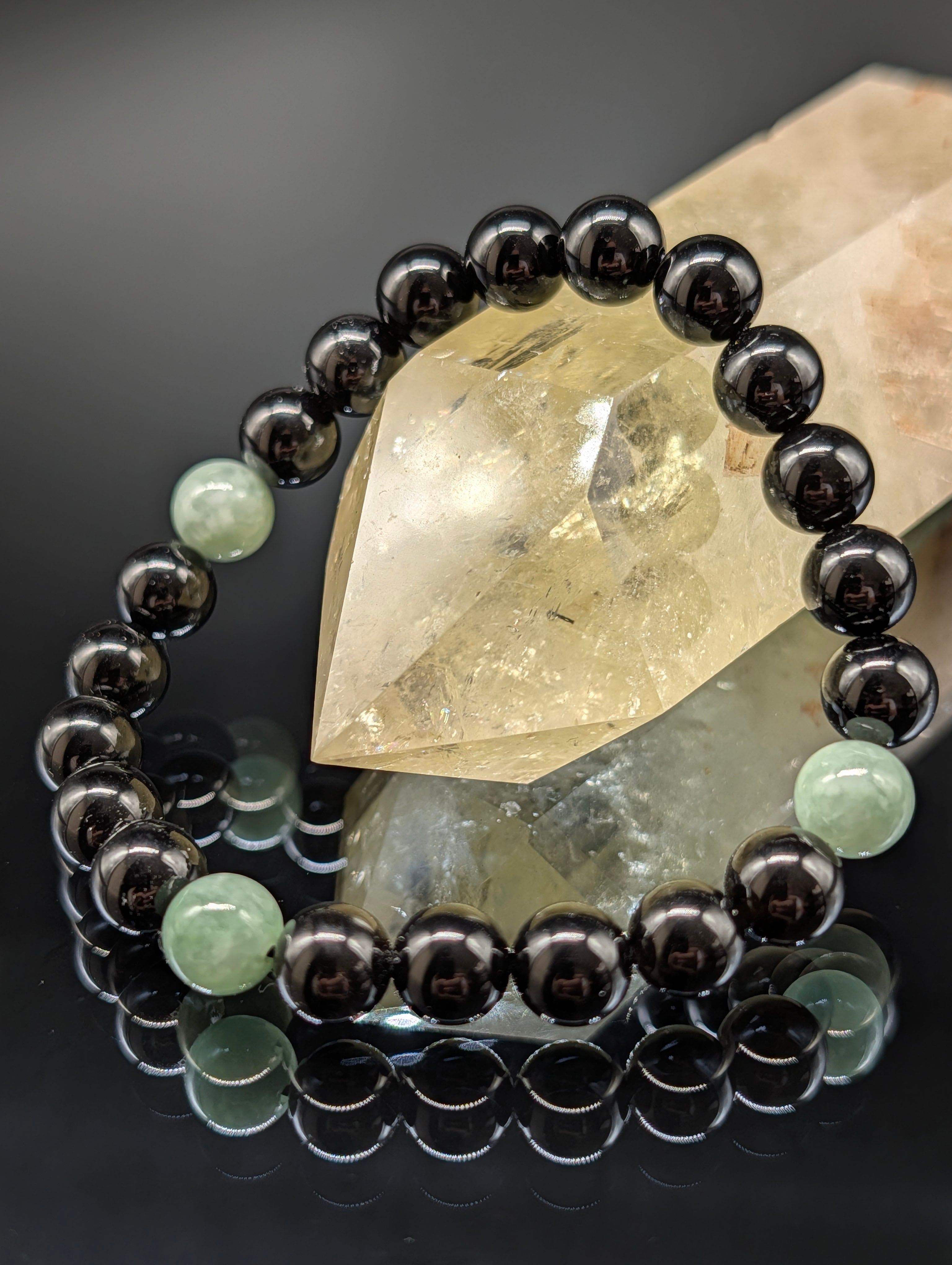 最高品質・鑑別済み・健康・守護】モリオン・アメジスト・8mm 2天(親玉