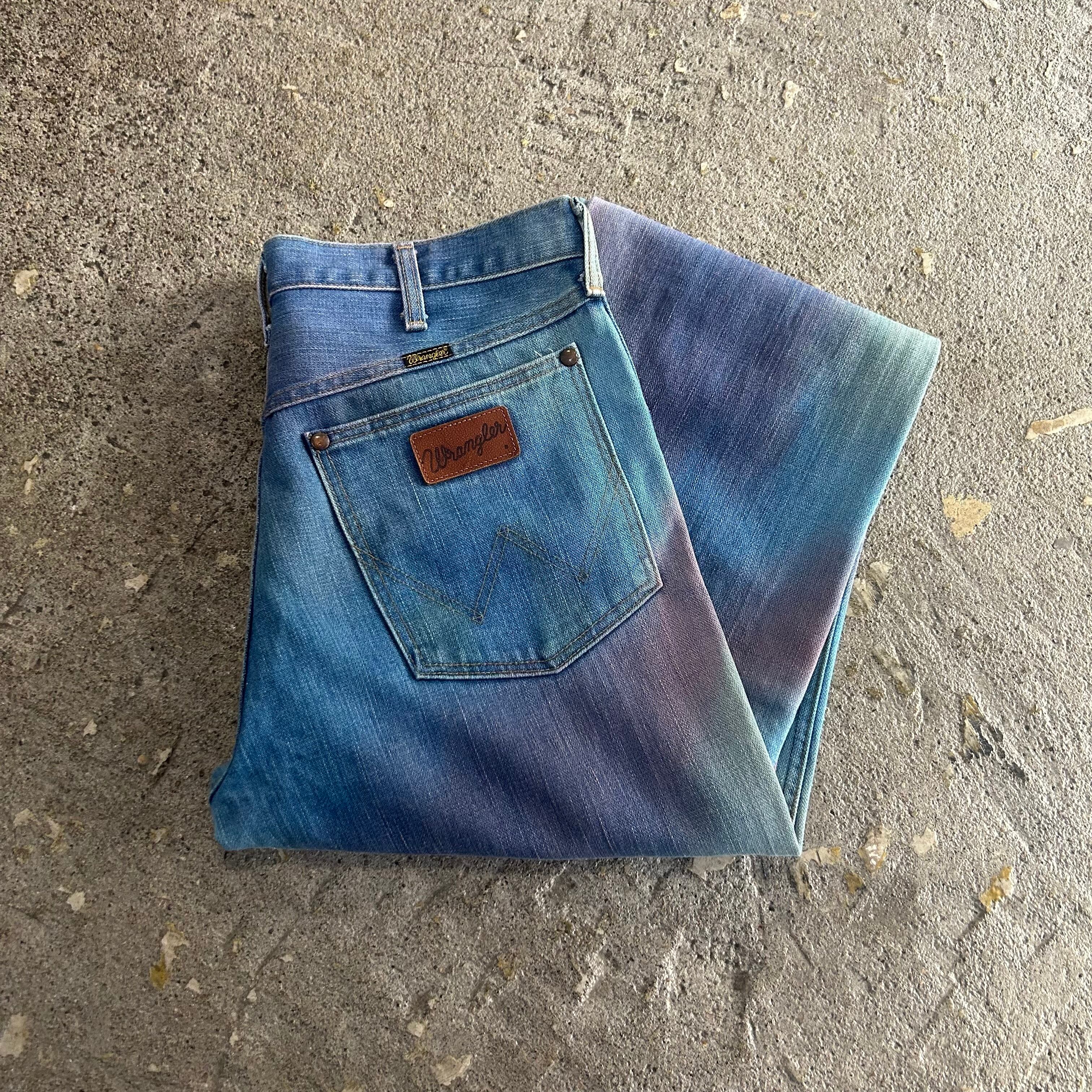 00s Wrangler rainbow pattern flare denim pants【仙台店】 | What'z up