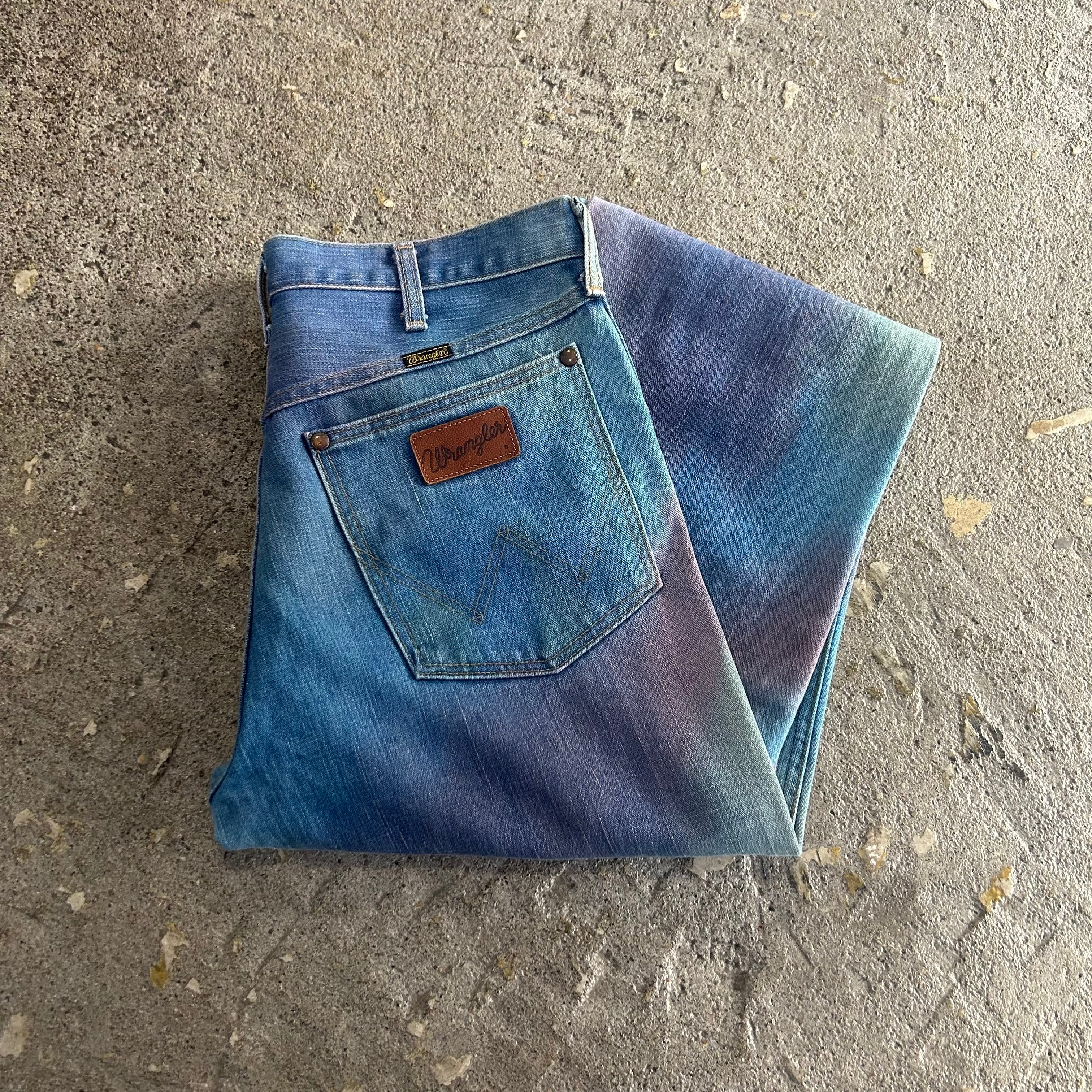 00s Wrangler rainbow pattern flare denim pants【仙台店】 | What