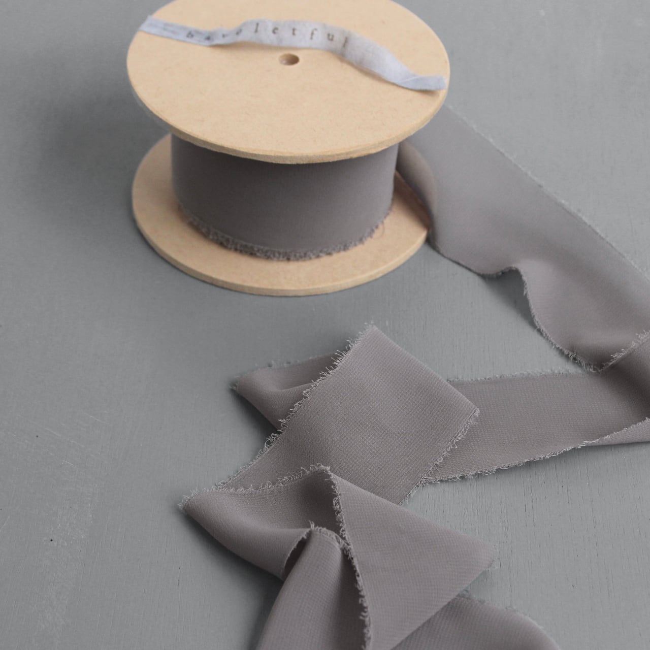 シフォン リボン／11.Gray グレー（幅/約50mm） | bavoletful バボレフル