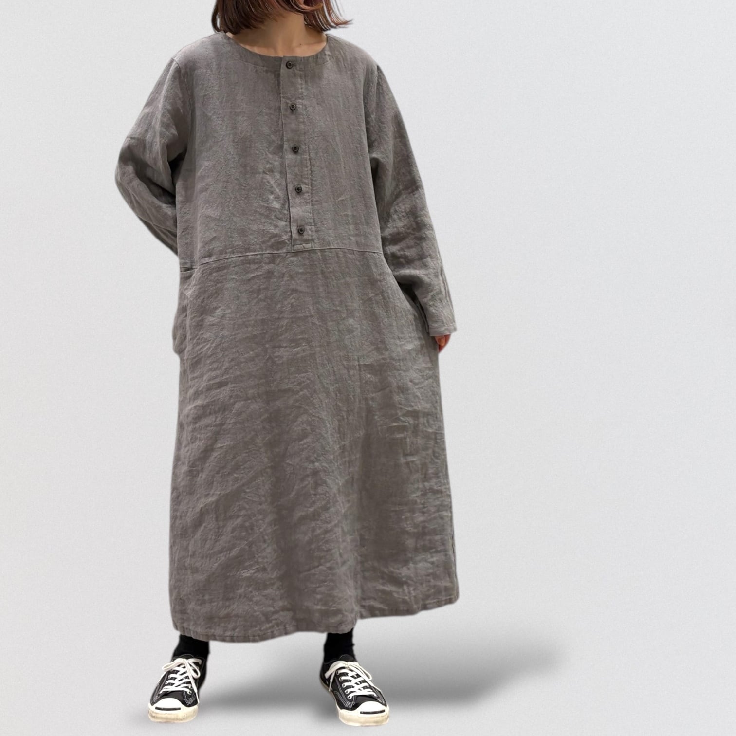Vlas Blomme Washed 40/1 Linen Dress | CoCo Cuore