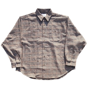 Flannel wide shirt（Burgundy）