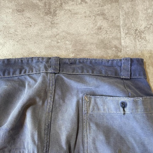 50-60s Savo フレンチワーク パッチワーク ダブルニー パンツ W29 詳細写真17